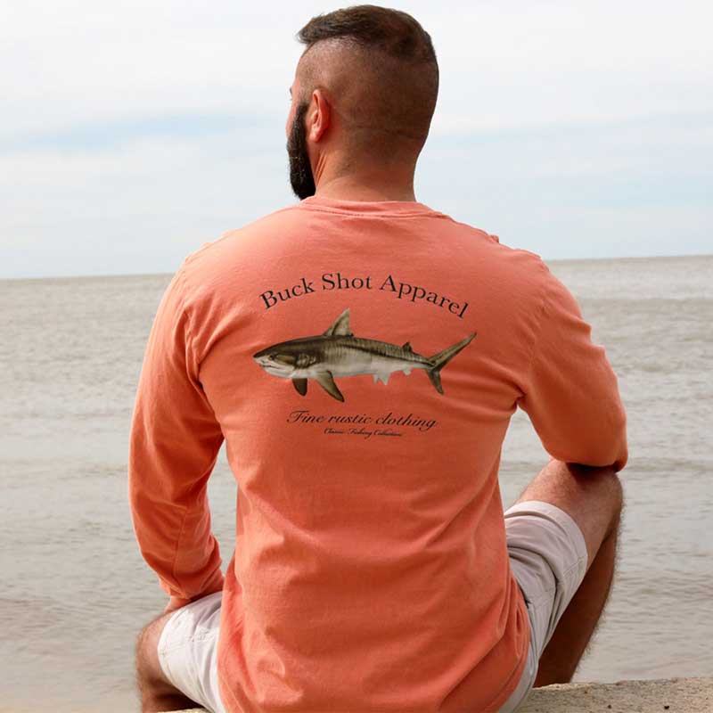 Tiger Shark Long Sleeve Pocket T-shirt