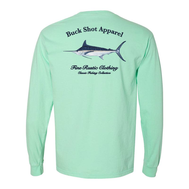 Blue Marlin Long Sleeve Pocket T-shirt | Island Reef