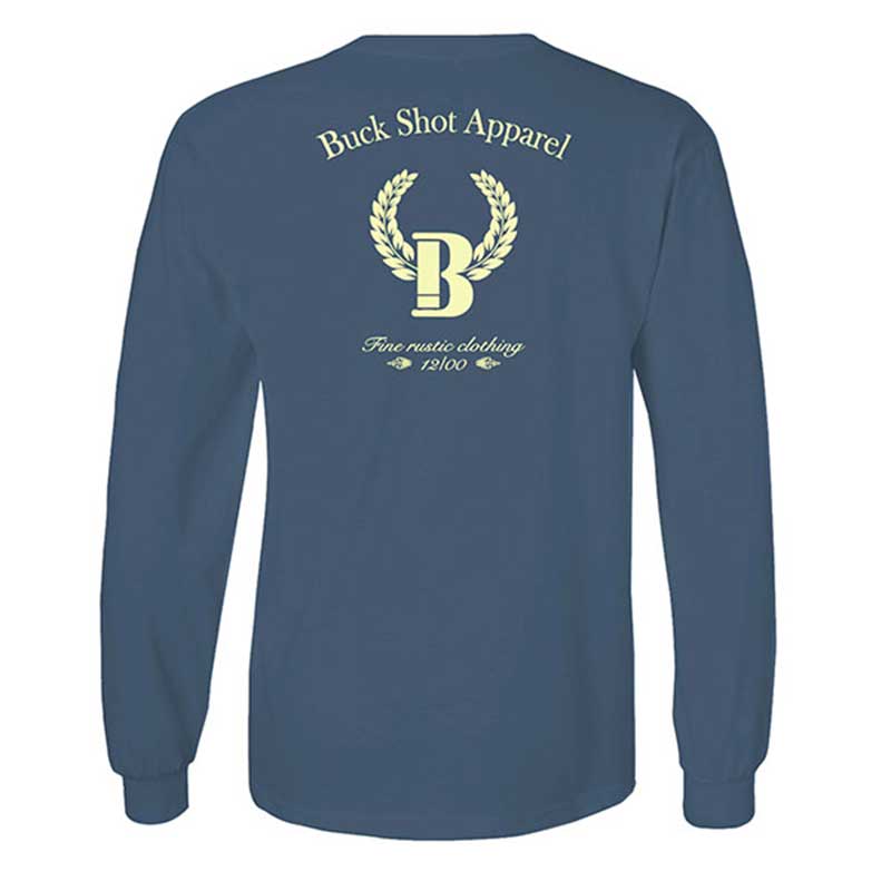 A long sleeve t-shirt with the back of it.