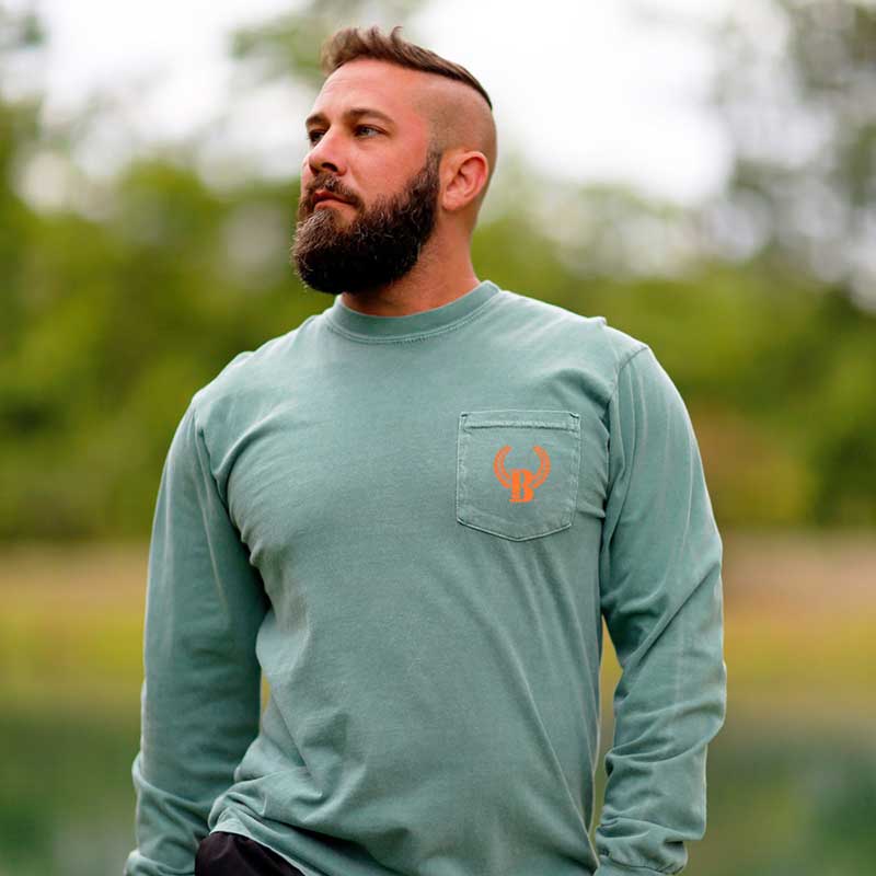 Head Hunter's Elk Long Sleeve Pocket T-shirt