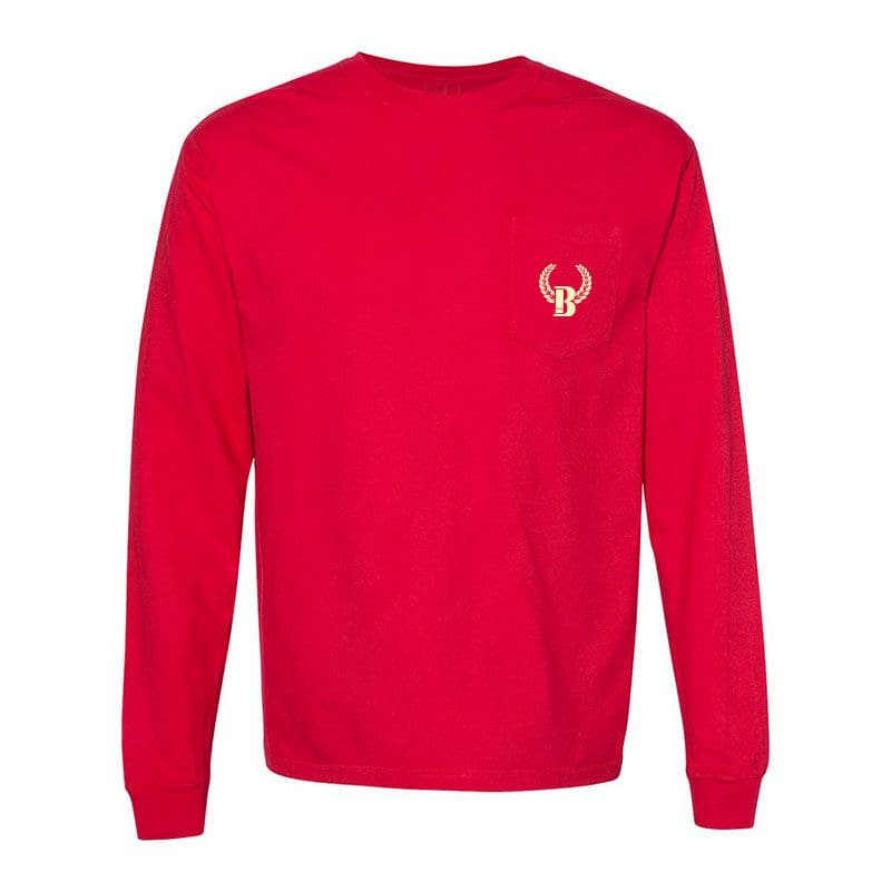 Classic Logo Long Sleeve Pocket T-shirt | Red