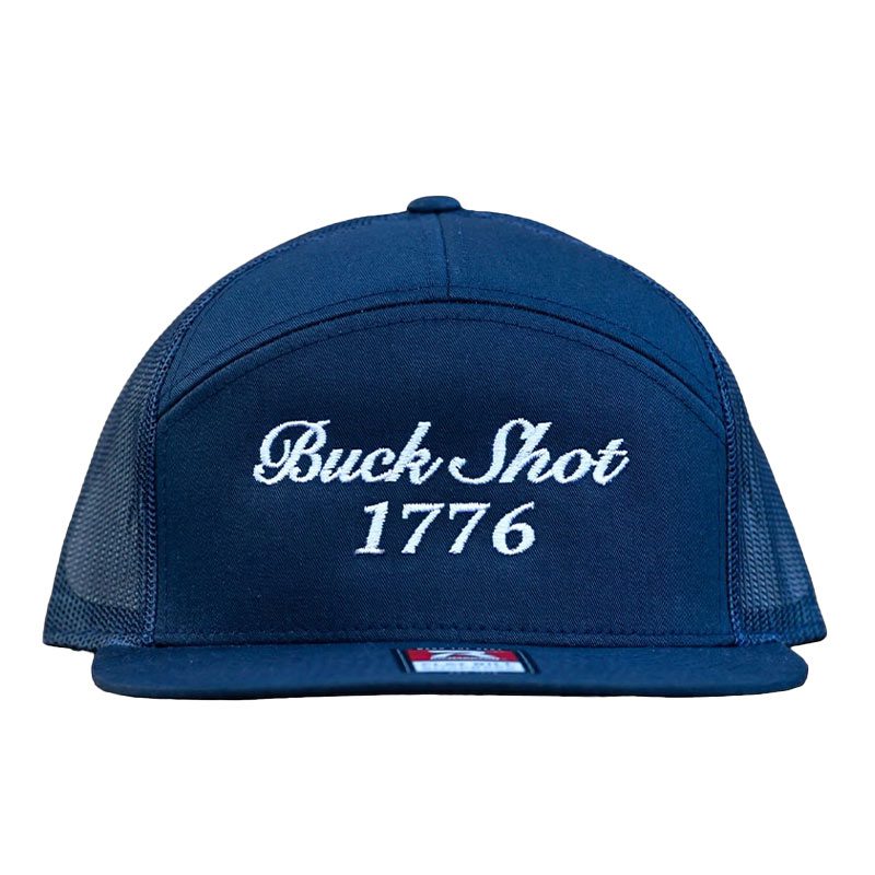 Buck Shot 1776 Embroidered Seven-Panel Cap | Navy