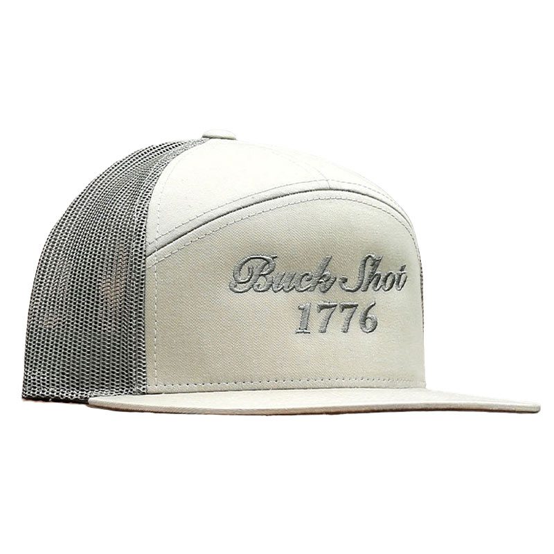 Buck Shot 1776 Embroidered Seven-Panel Cap | Pale Khaki/Loden Green