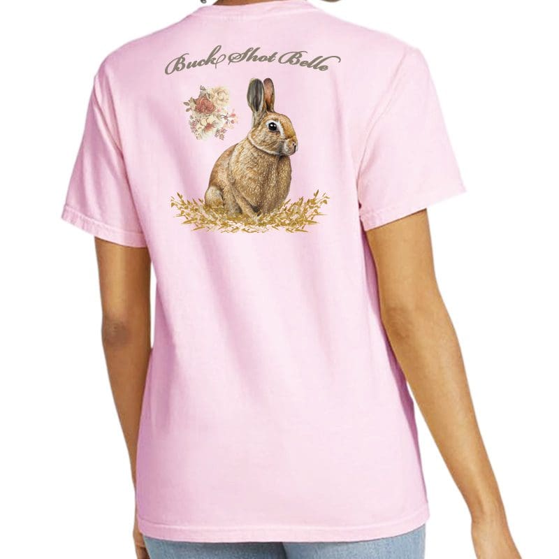 Buck Shot Bunny Pocket T-shirt | Blossom