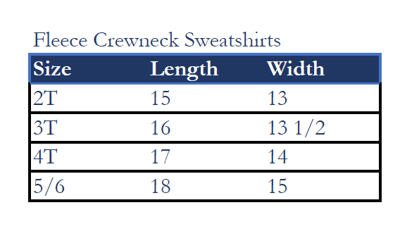kids crewneck sweatshirt size chart kids crewneck sweatshirt size chart Coyote Brown