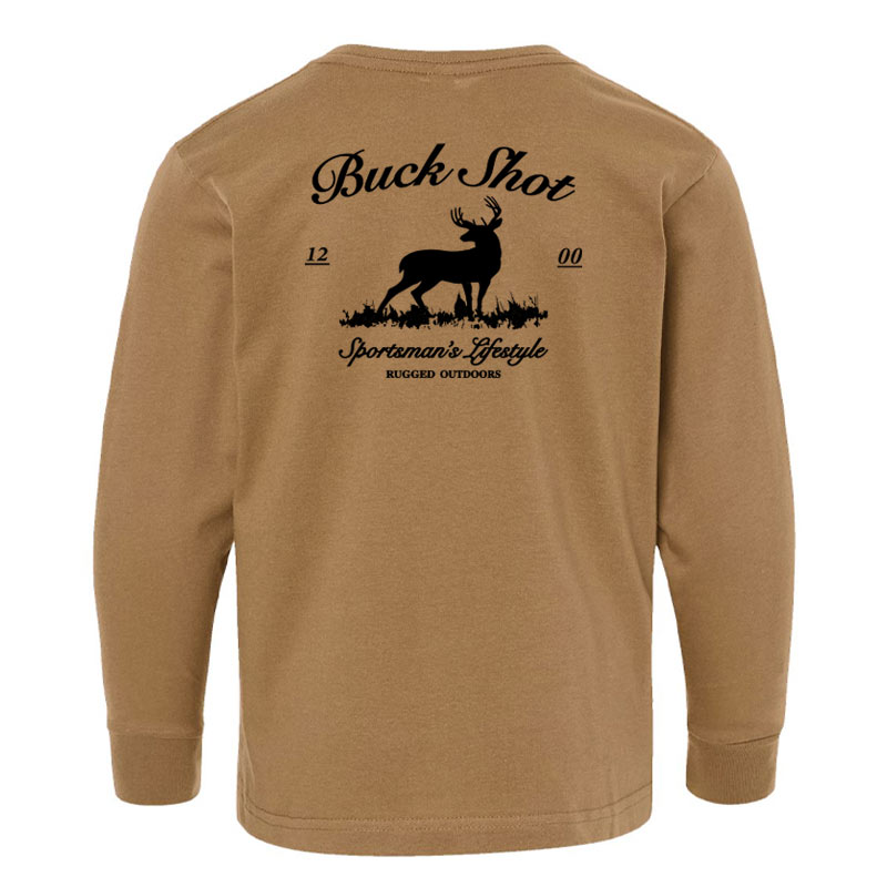 Kid's Buckmaster Long Sleeve T-shirt | Coyote Brown