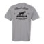 Wirehaired pointer black silhouette printed on a short sleeve t-shirt