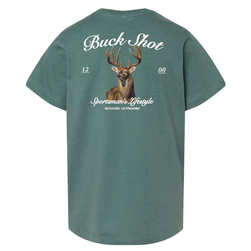 buck mount on t-shirt
