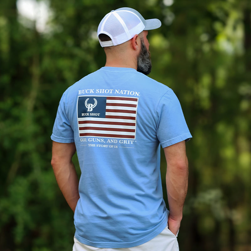 God Guns and Grit Buck Shot T-shirt