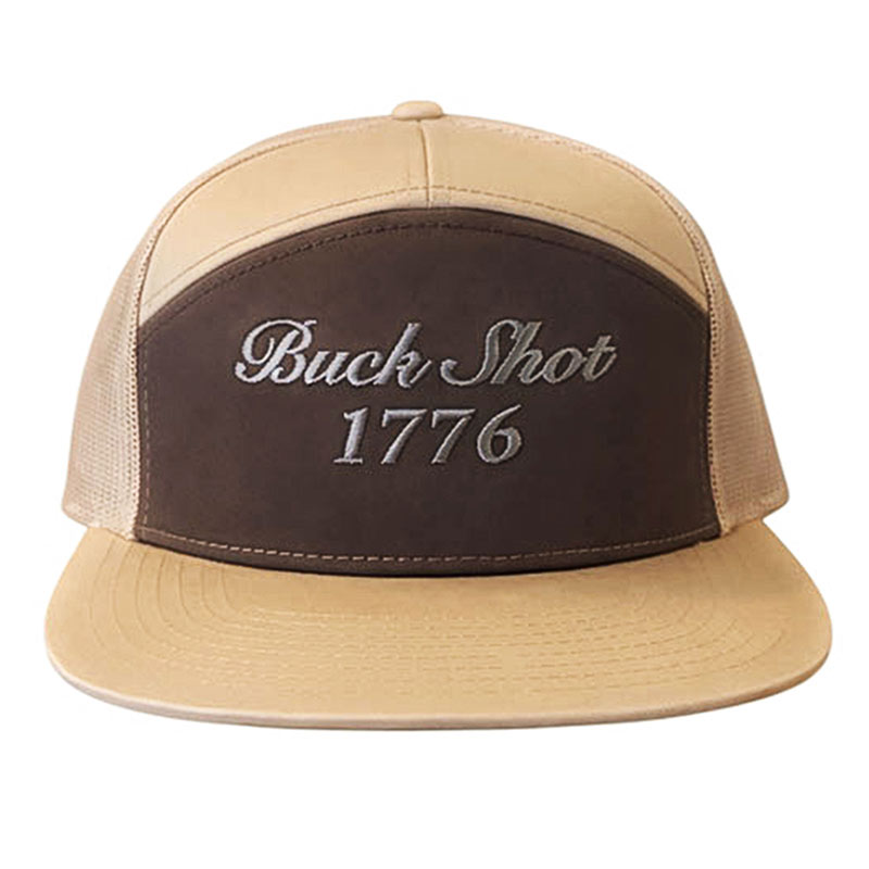 Buck Shot 1776 Embroidered Flat Bill | Brown/Khaki