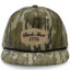 Buck Shot 1776 Mossy Oak Bottomland Leather Patch Hat