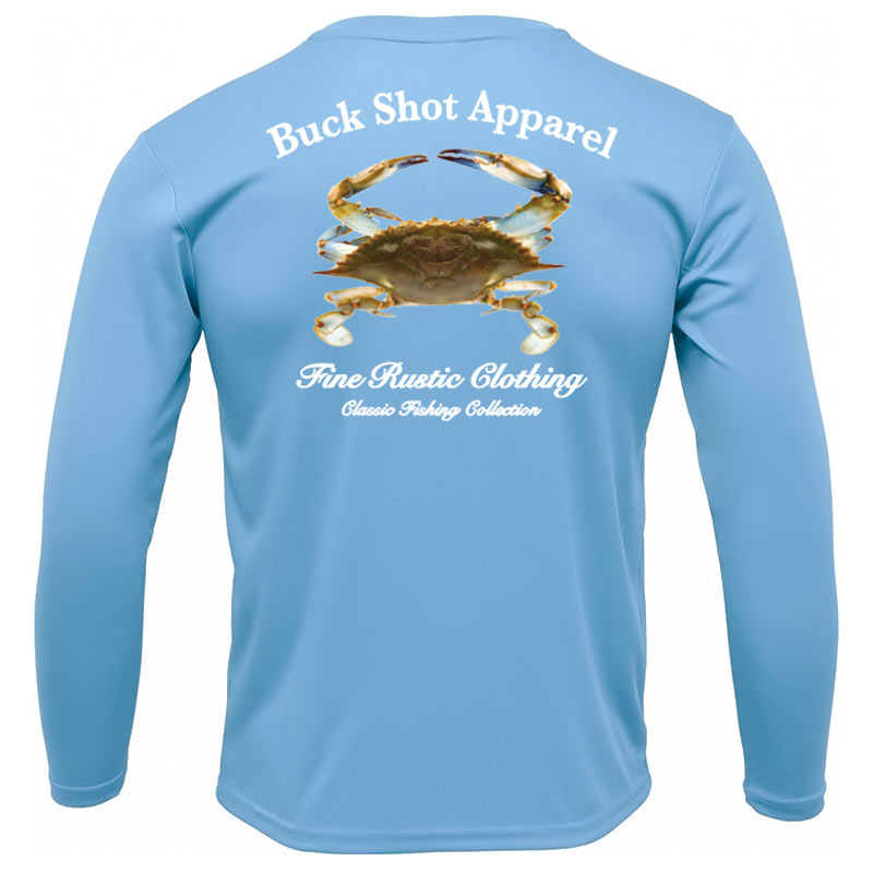 Blue crab performance shirt