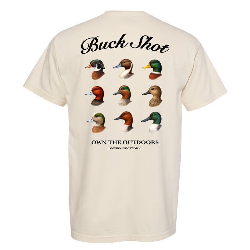 duck heads on a t-shirt
