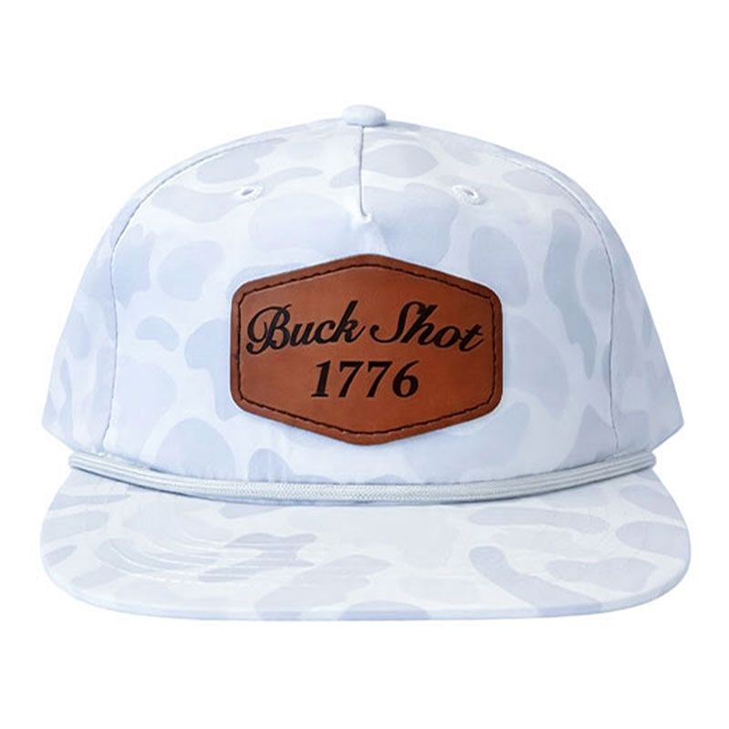 White and grey camo rope hat
